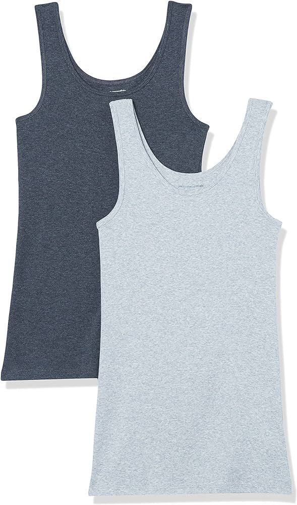 Amazon Essentials Women's Slim-Fit Tank, Pack of 2 | Amazon (US)