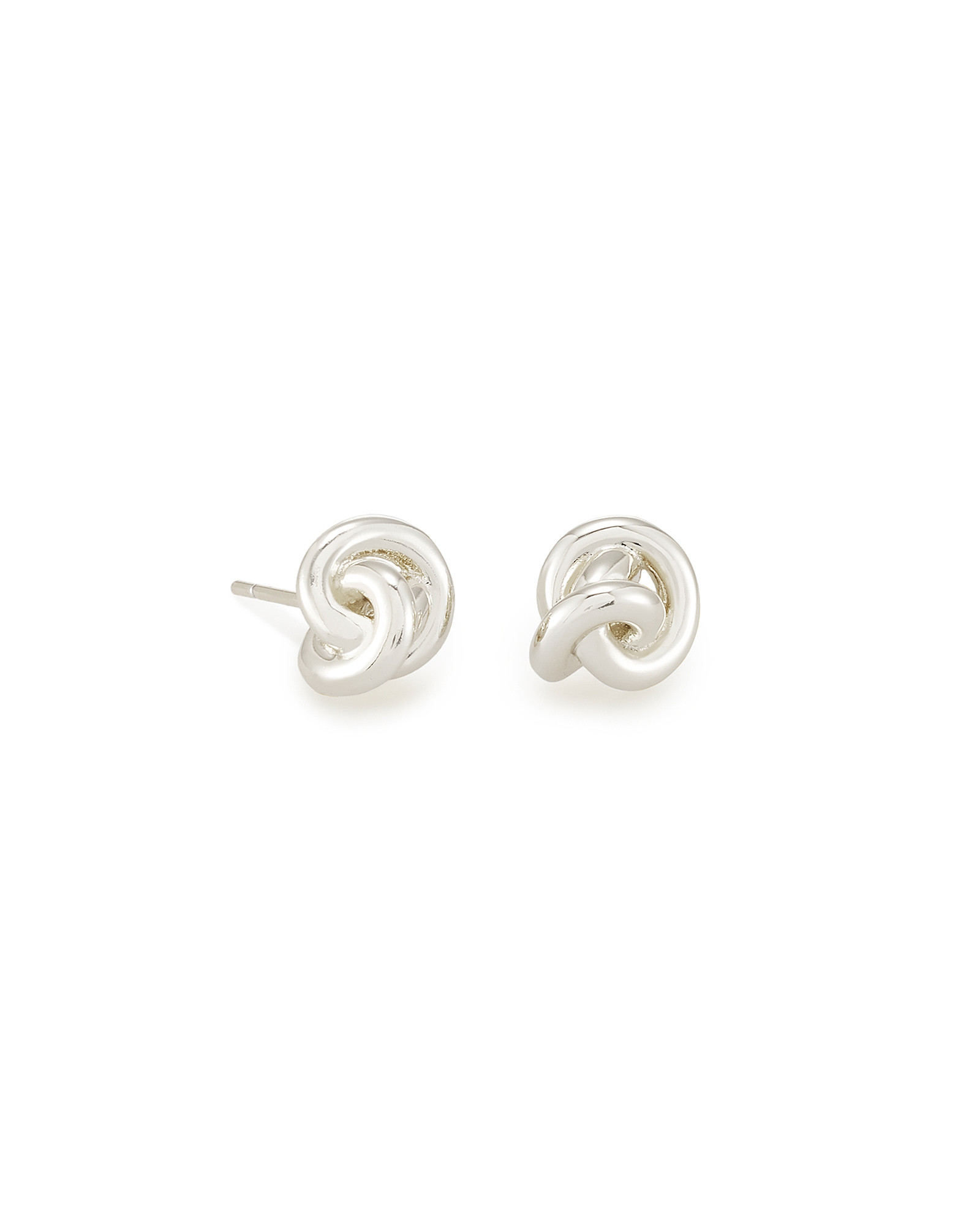 Presleigh Love Knot Stud Earrings in Bright Silver | Kendra Scott
