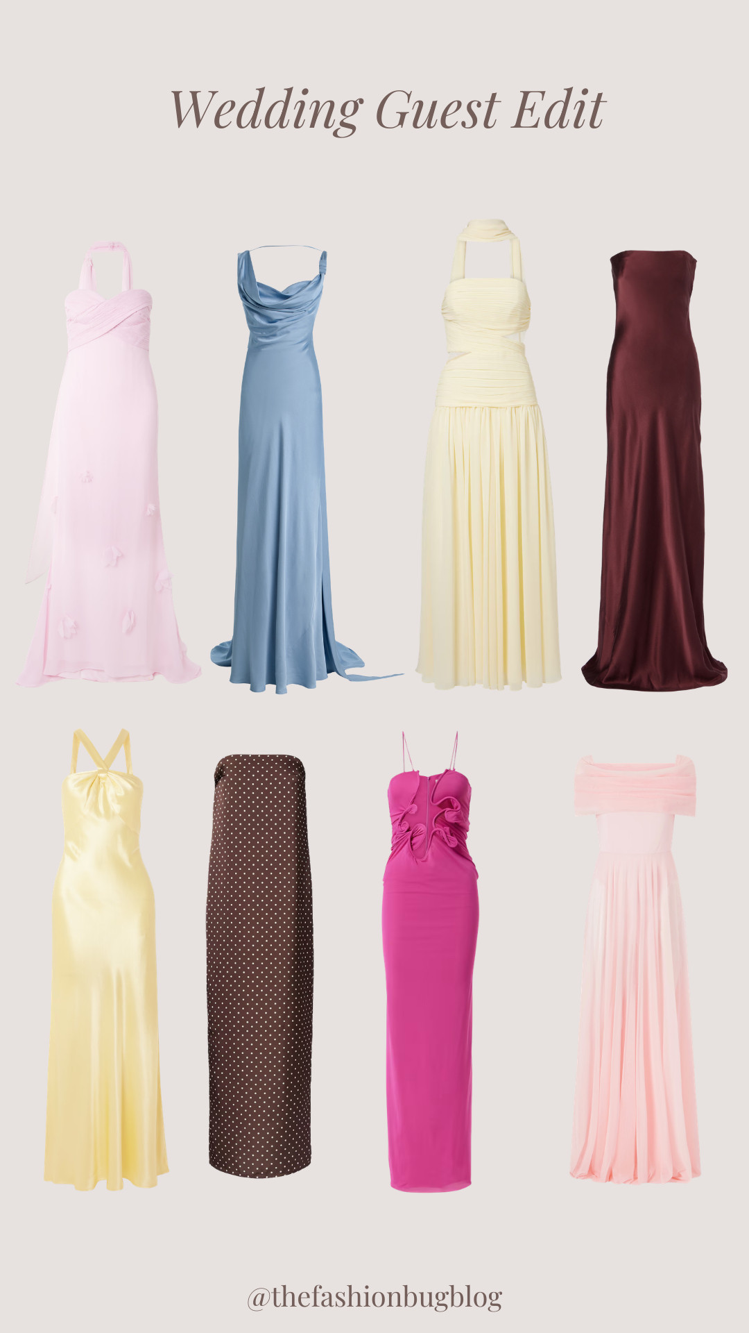 Wedding Guest Edit
Spring Colours, Ocassion wear, pastel yellow, pastel pink, maxi dress 

 #LTKuk #LTKspring #LTKwedding