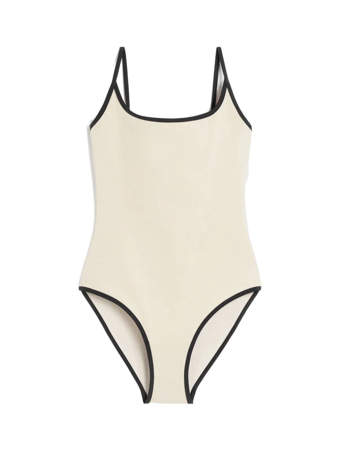 Totême Stripe-Edge High-Cut Swimsuit | Senser US