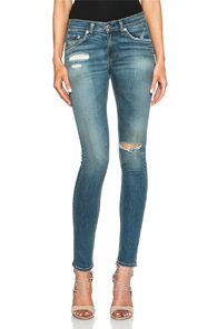 rag & bone/JEAN Skinny in Blue | FWRD 