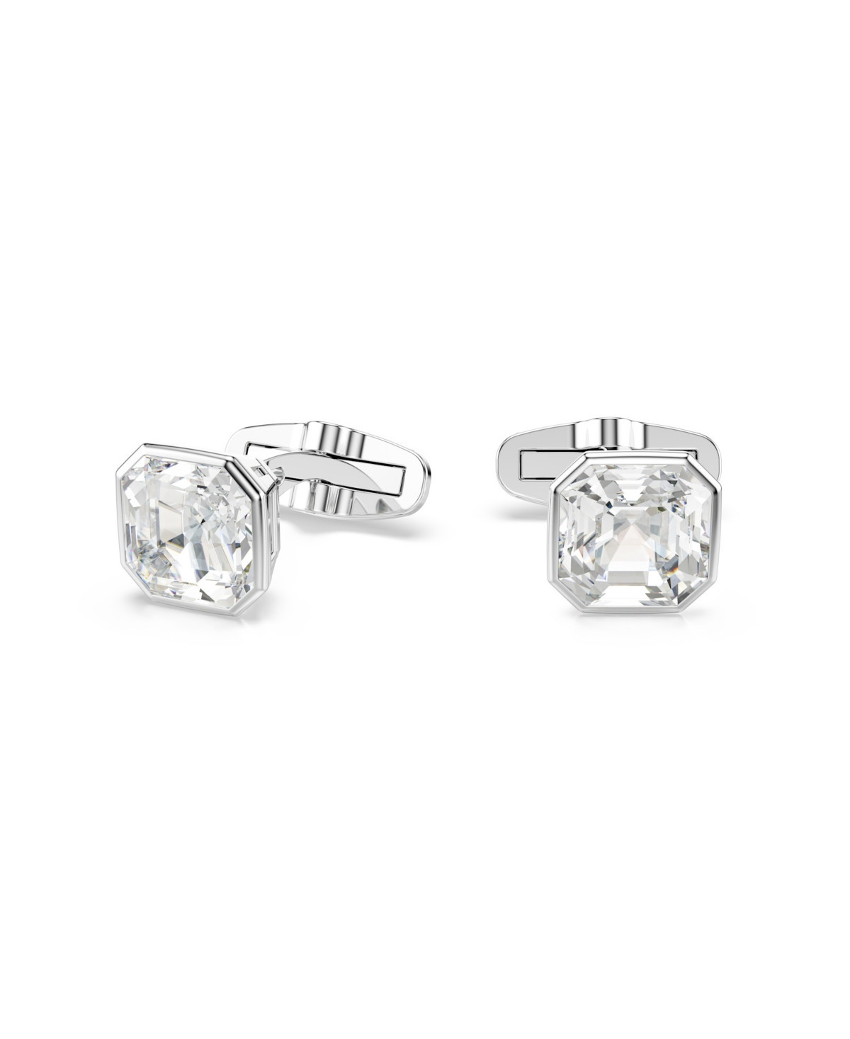 Swarovski Millenia Rhodium Plated Cufflinks - Silver/Clear | Macy's