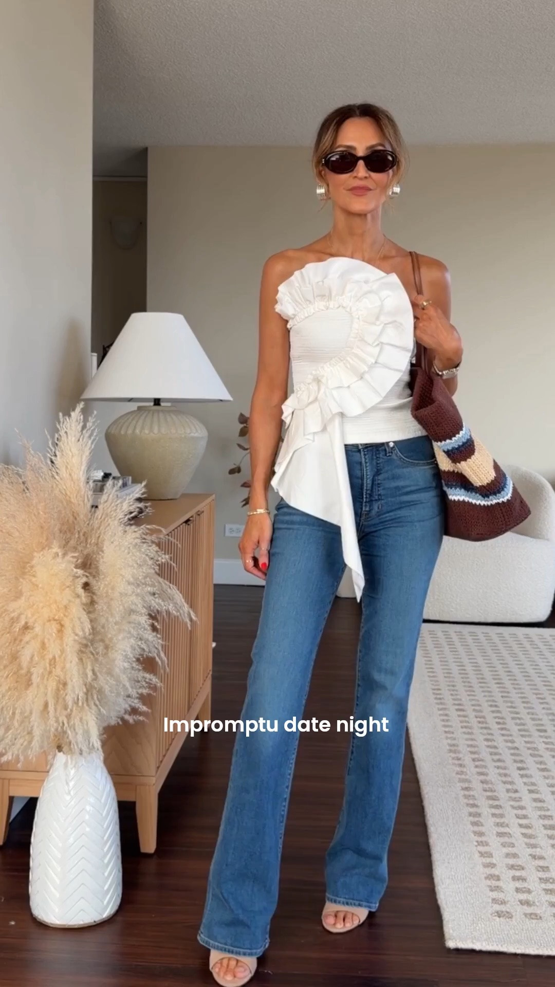 Impromptu date night outfit 🤍

Needed an excuse to wear this top, that’s all! 🙌🏽🥂 jeans are on Nsale - tts/2

#LTKgrwm #LTKootd #LTKSeasonal
