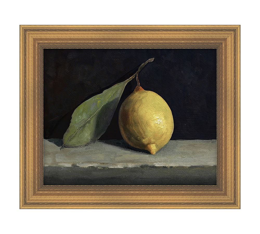 Lemon Still Life Framed Canvas | Pottery Barn (US)