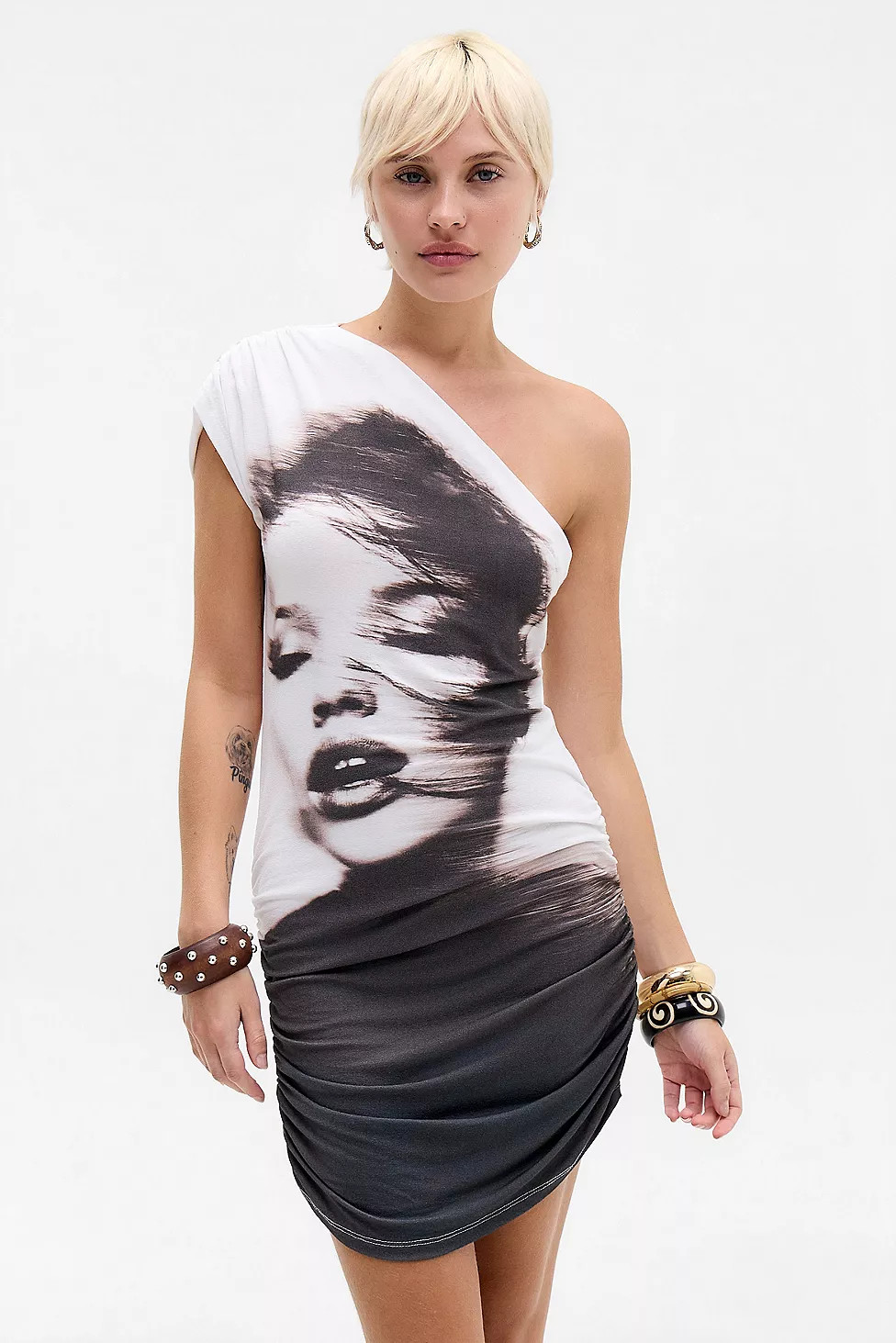 Jaded London Eris Asymmetric Mini Dress | Urban Outfitters UK