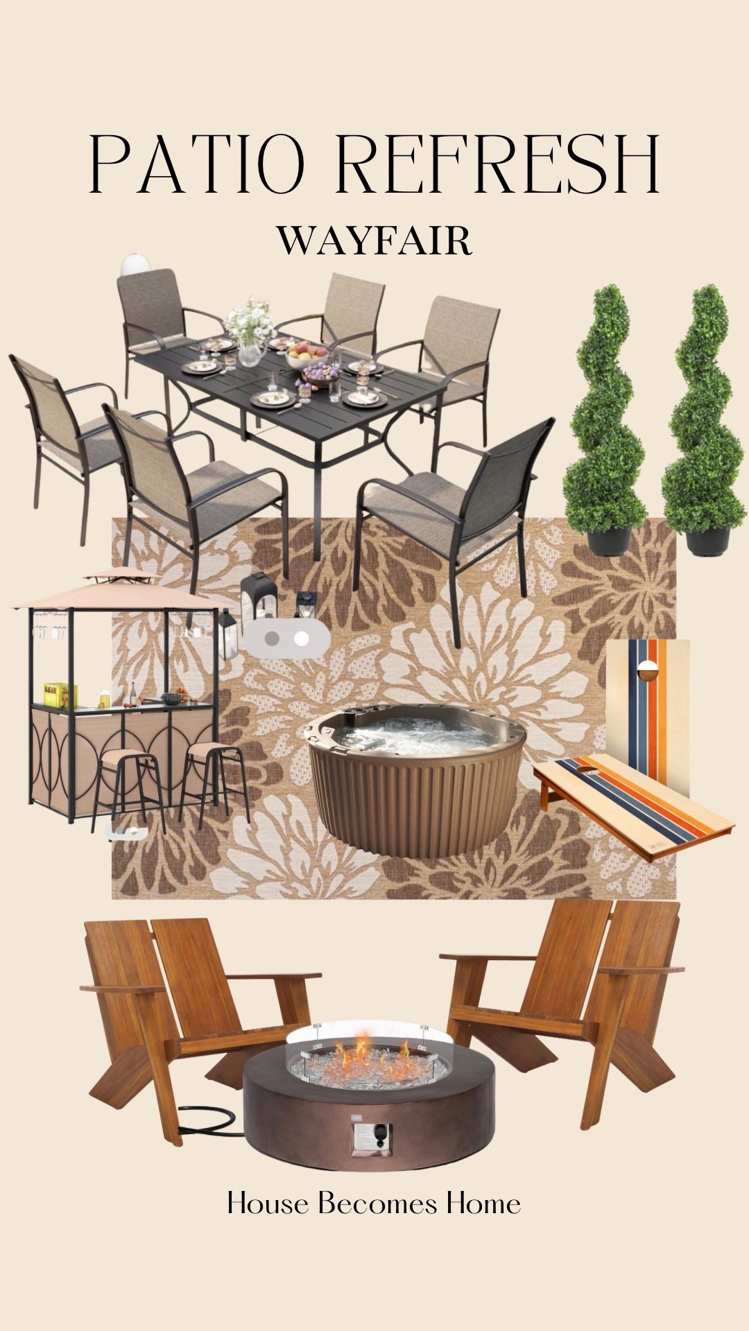Patio Refresh Wayfair 🙌🏻🙌🏻

#LTKHome #LTKSeasonal
