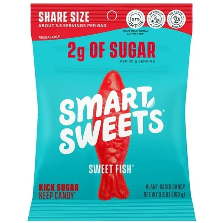 SmartSweets Sweet Fish Gummy Candy, 3.5 oz Pouch | Walmart (US)