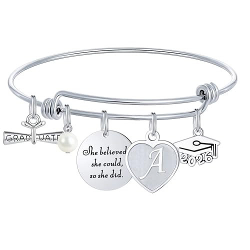 M MOOHAM Graduation Gifts for Women Her 2026, Class of 2026 High School College Graduation Gift Inspirational Grad Bracelet, Senior Grad Gifts for Women Her Friends Sister | Amazon (US)