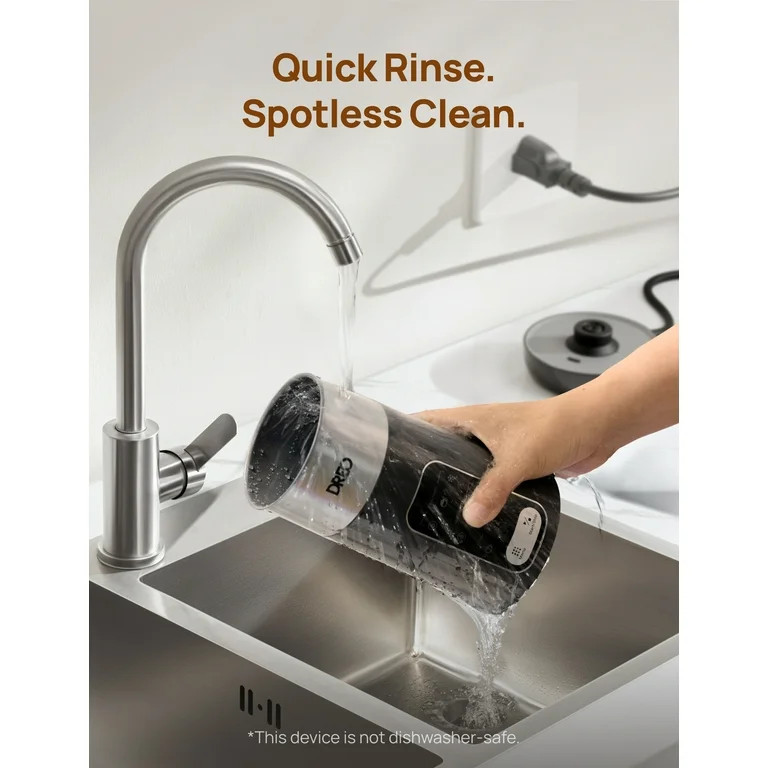 Dreo Milk Frother, 8-in-1 Electric Frother for Latte Art Coffee, 9oz/270ml Hot and Cold Foam Make... | Walmart (US)