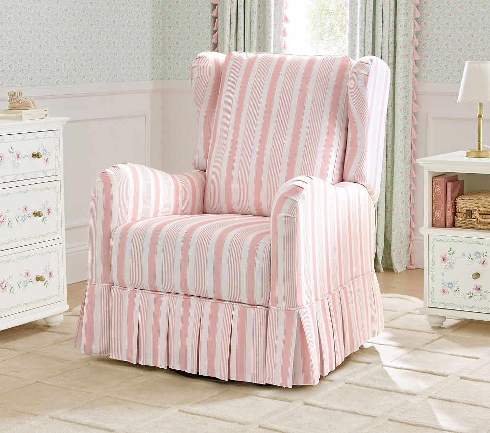 Hill House Home Celeste Swivel Glider Recliner | Pottery Barn Kids