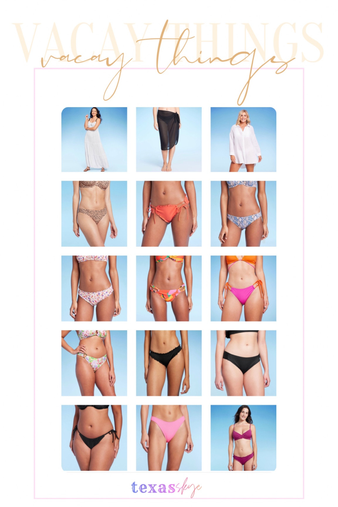 Beach vacation clothes ⛱️ entire list is on TexasSkye.com 

Sharing a ton of beach vacation looks on my LTK! These fines include cover ups, on onion, bikini, tops for large busts, bikini bottoms, that are bump-friendly, maternity bathing suits, sandals, beach totes, beach bags and dresses!

This series includes:
Dinner outfit 
Abercrombie and Fitch
Walmart finds
Target swim
Target finds 
Target shoes
Birkenstock 
Tkees
Free people 

#LTKbump #LTKtravel #LTKswim