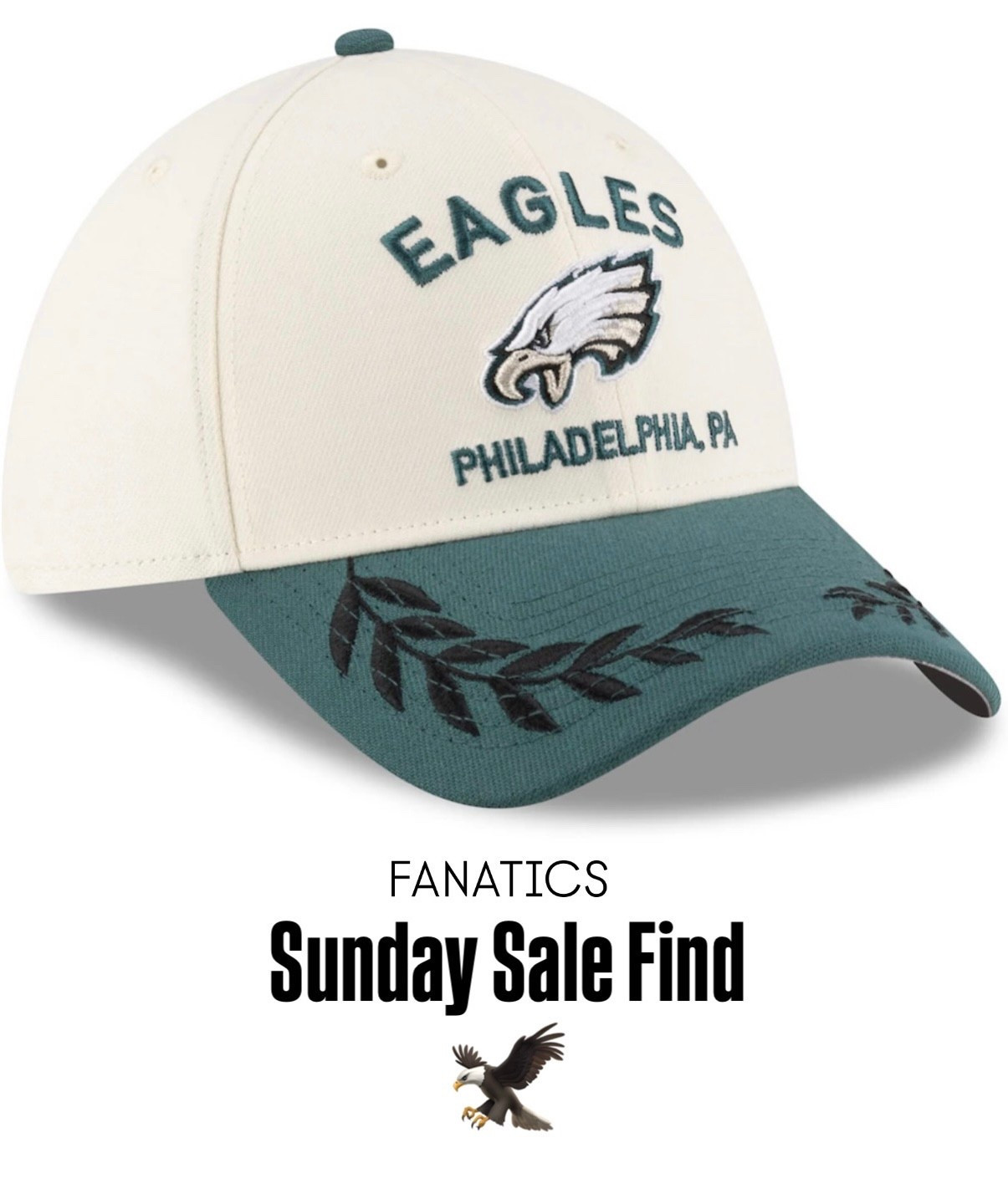 Sunday SALE find! 25% off (code: SKATE)
This was an instant add to cart for me. The design is so cool! (I got a s/m)
Philadelphia Eagles New Era 2025 NFL Draft 39THIRTY Flex Hat 
Color- Cream/Midnight Green

#Womens #EaglesGameDay #FlyEaglesFly #GameDay #NFLStyle #PhiladelphiaEaglesHat #PhiladelphiaEagles

#LTKMens #LTKSaleAlert
