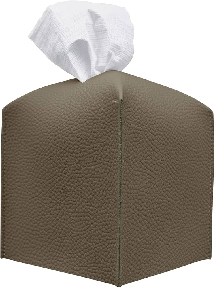 Carrotez Tissue Box Cover, [Refined] Modern PU Leather Square Tissue Box Holder - Decorative Hold... | Amazon (US)