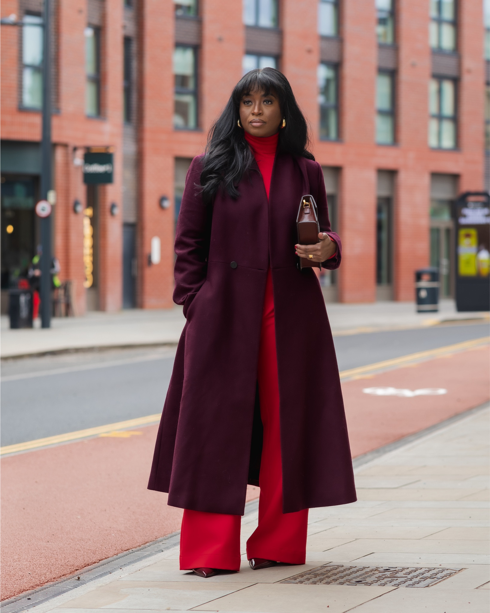 Burgundy X Red winter moment. 

#LTKuk #LTKstyletip #LTKmodest