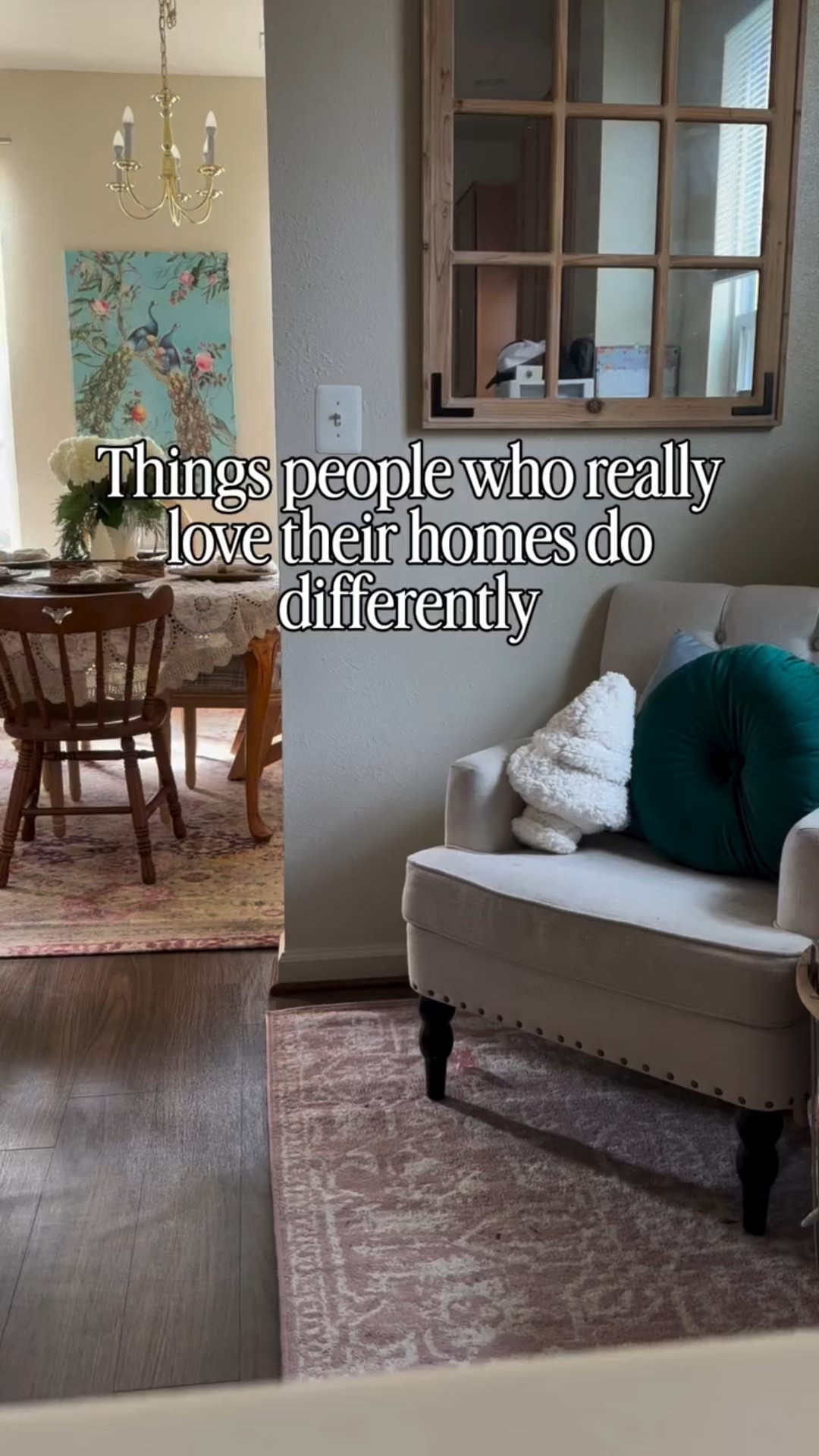 Things people who really love their homes do differently… and honestly? It shows. ✨

They decorate for joy, not trends. They mix Walmart {or Pottery Barn or CB2 or Williams Sonoma…} with thrift finds and heirlooms. They choose color that makes their heart happy. And they build cozy little corners that feel like a hug at the end of the day. 🫶

A “loved home” isn’t perfect - it’s lived-in, layered, meaningful, and uniquely theirs.
If you’re building a home that feels like YOU, this one’s for you. ✨

Save this for your next decorating day!

#HomeDecorInspo
#ColorfulHome
#CozyHomeStyle
#ThriftedHome
#RealLifeHome



#LTKFindsUnder100 #LTKmomlife #LTKHome