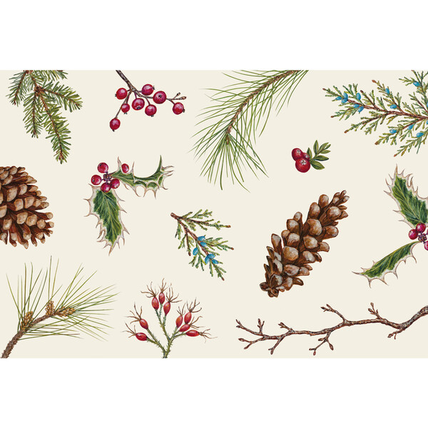 Winter Collage Placemat, Set of 18 | Maisonette