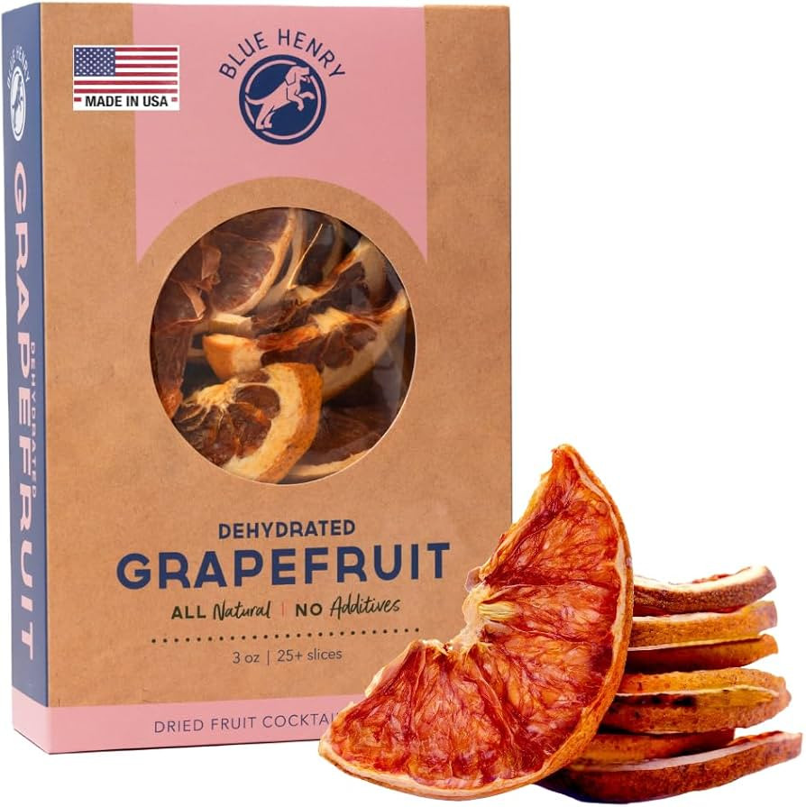 BlueHenry Dehydrated Grapefruit - 3 oz - 25+ slices - Natural Fruit | Amazon (US)