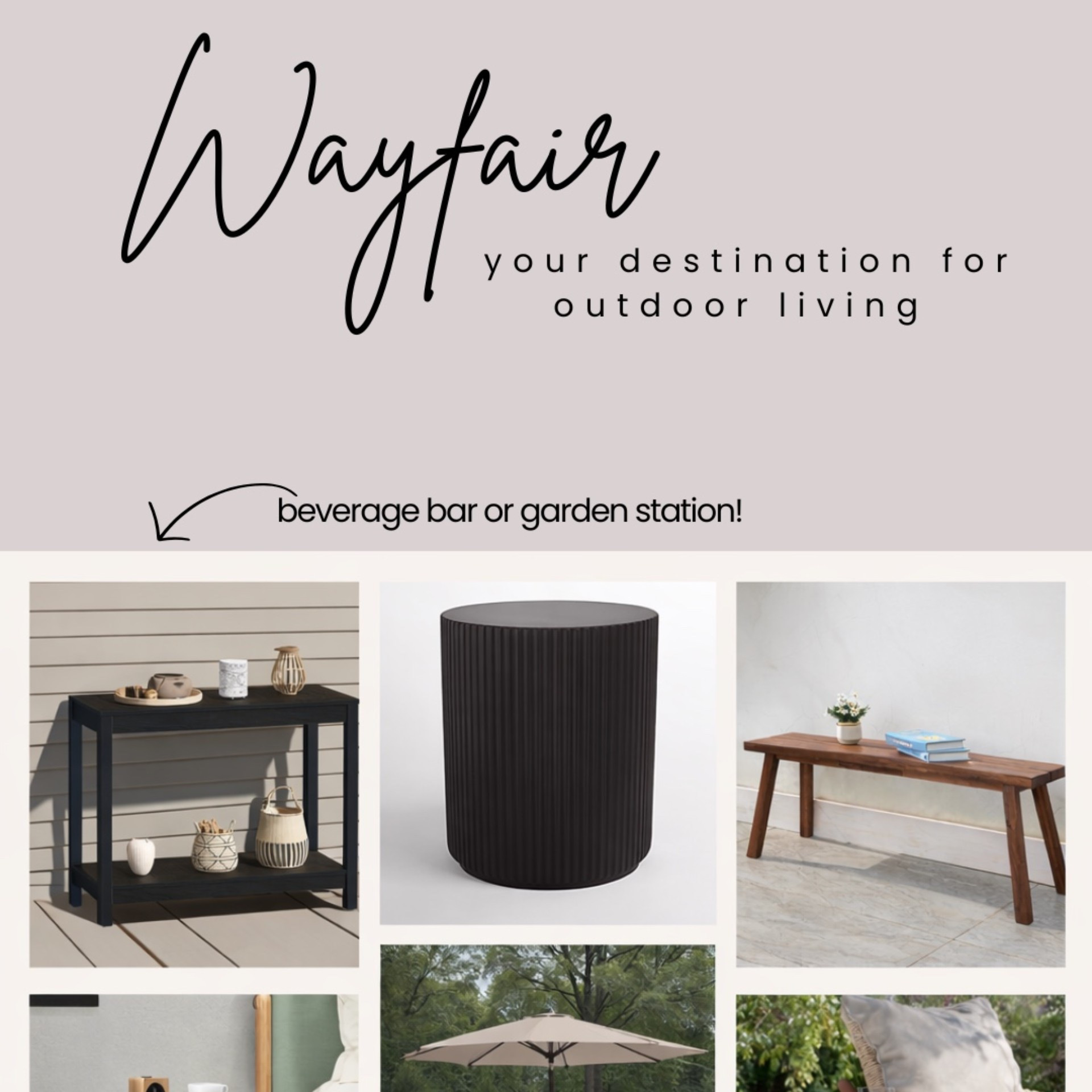 #ad #wayfairpartner #outdoor #wishyouwerehere #wayfair @Wayfair has everything to get your patio ready for the season! 