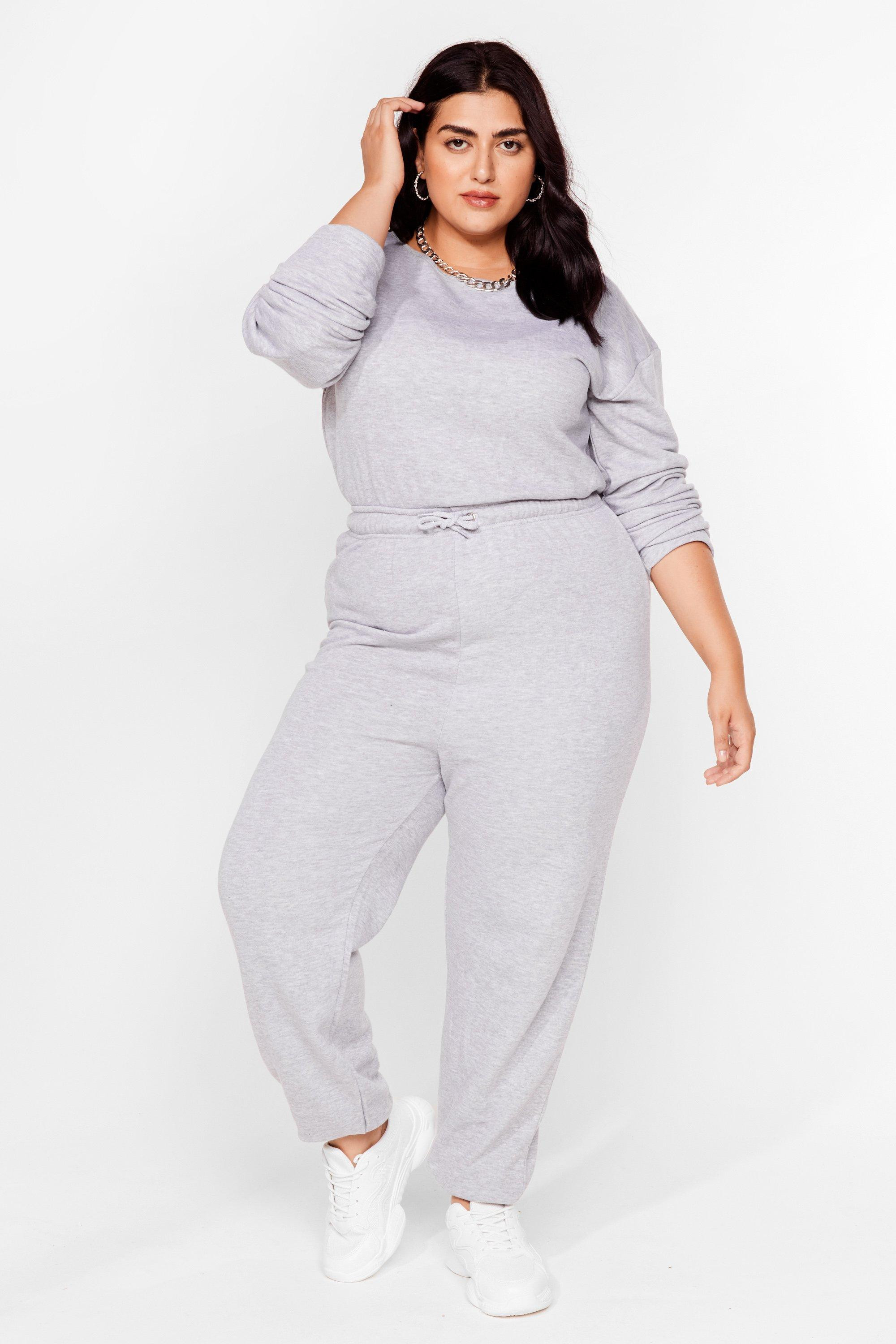Womens Keep It Casual Plus Lounge Jumpsuit - Grey | NastyGal (US & CA)