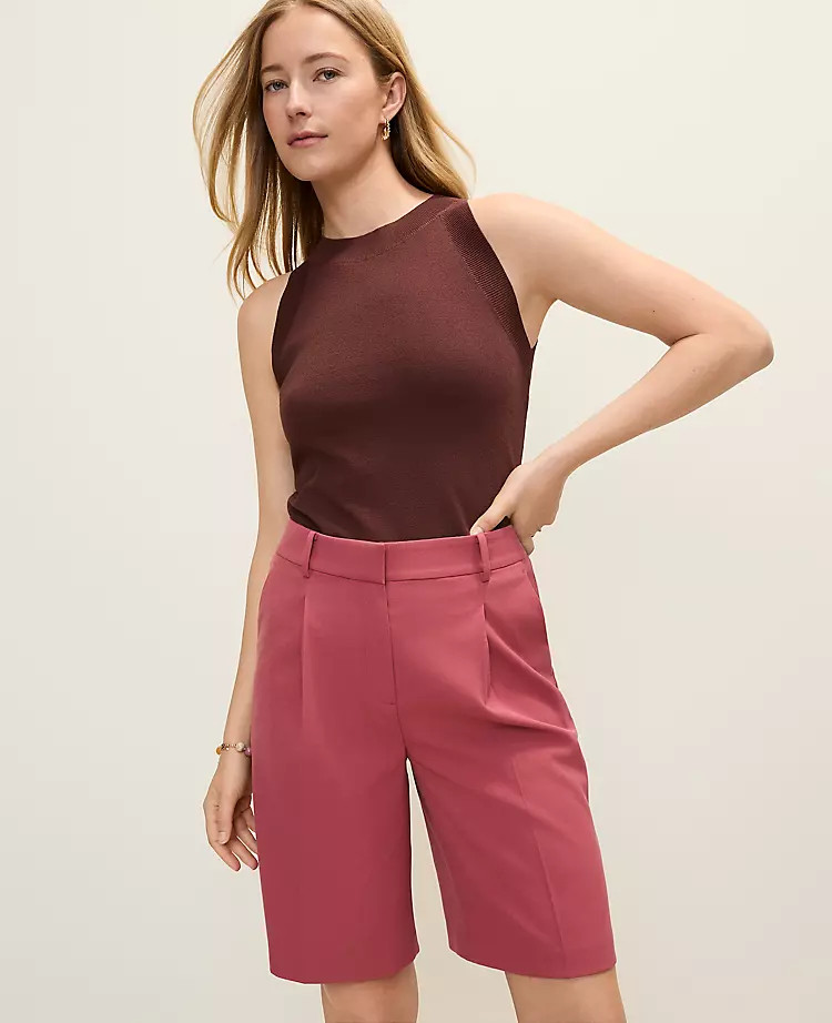 The Pleated Bermuda Short | Ann Taylor