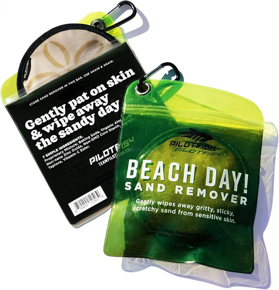 Pilotfish Beach Essentials Sand Remover Bag, Gentle Skin-Friendly Formula with 7 Natural Ingredie... | Amazon (US)