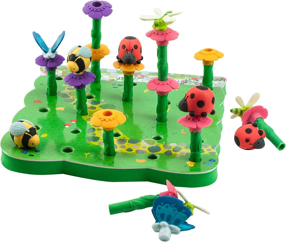 Educational Insights Bright Basics Peg Garden, Stacking, Matching, Fine Motor Skills, Toddler Toy... | Amazon (US)