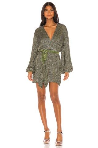 retrofete Gabrielle Robe Dress in Army Green from Revolve.com | Revolve Clothing (Global)