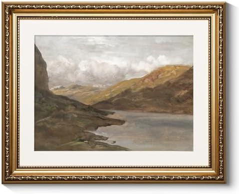 ARPEOTCY Vintage Gold Framed Wall Art, 13x16 inch Nature Seaside Landscape Retro Paintings Canvas... | Amazon (US)