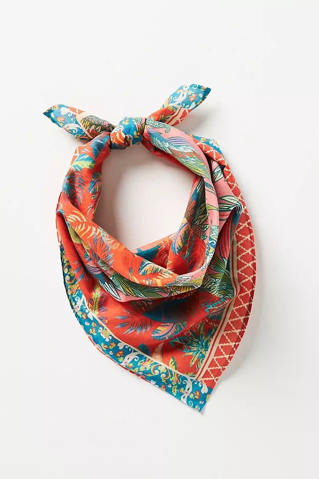 Small Floral-Print Scarf | Anthropologie (US)