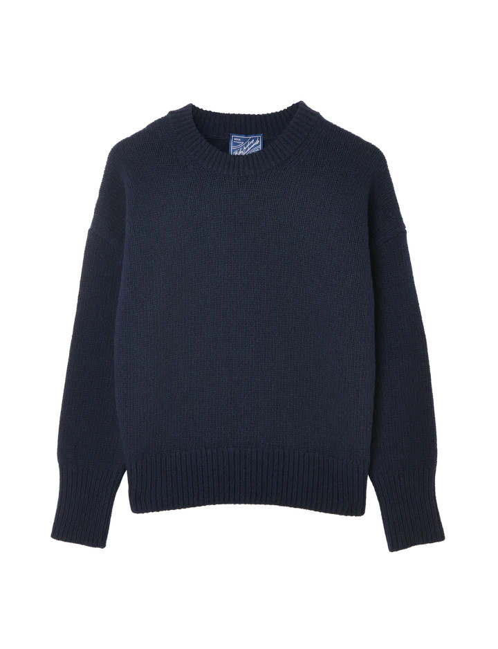 Cornwall Jumper: Wool, Navy | With Nothing Underneath