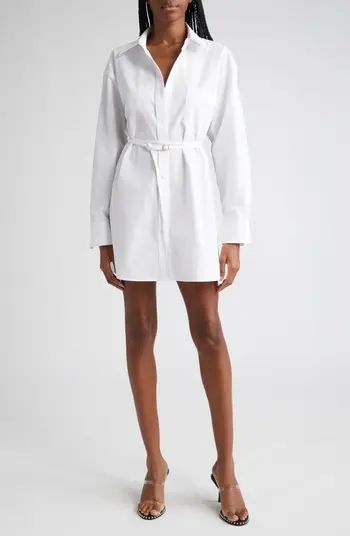 Alexander Wang Long Sleeve Cotton Mini Shirtdress | Nordstrom | Nordstrom