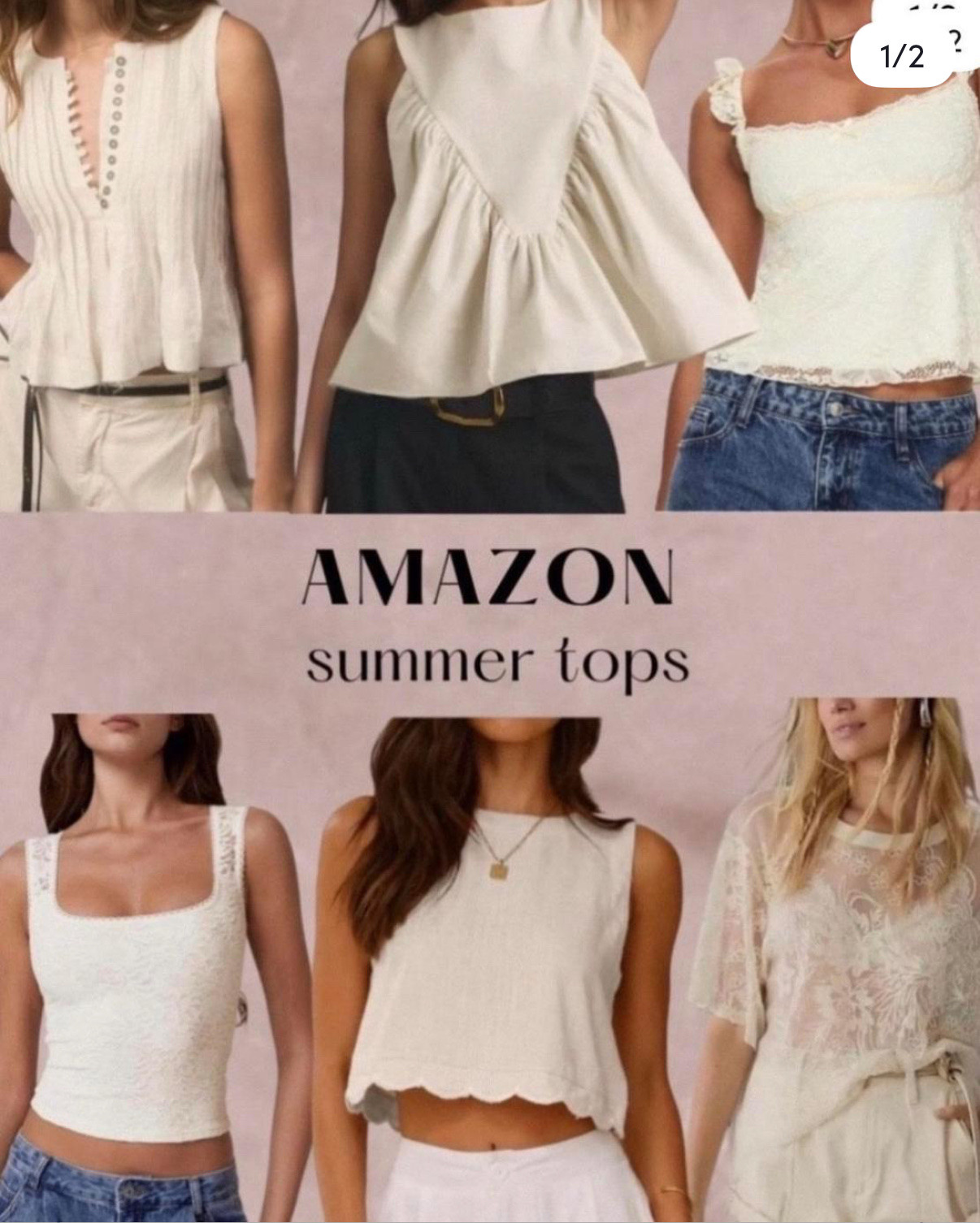 Neutral summer tops #summertop #summertops