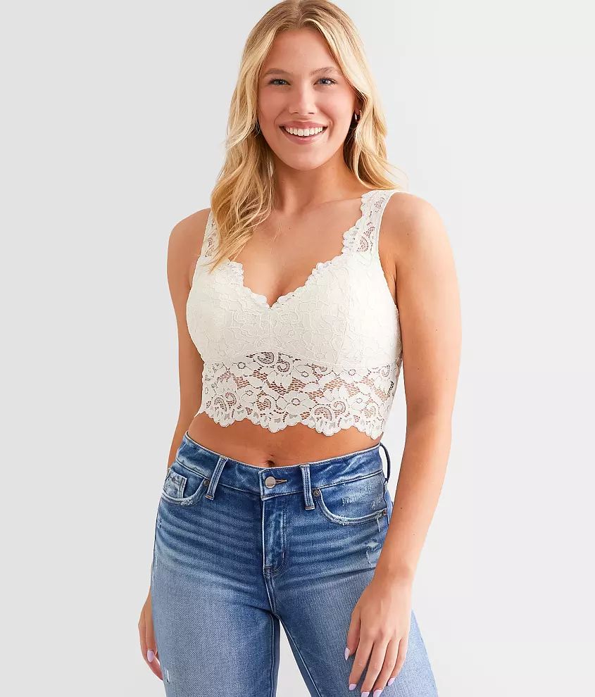 Floral Lace Full Coverage Bralette | Buckle