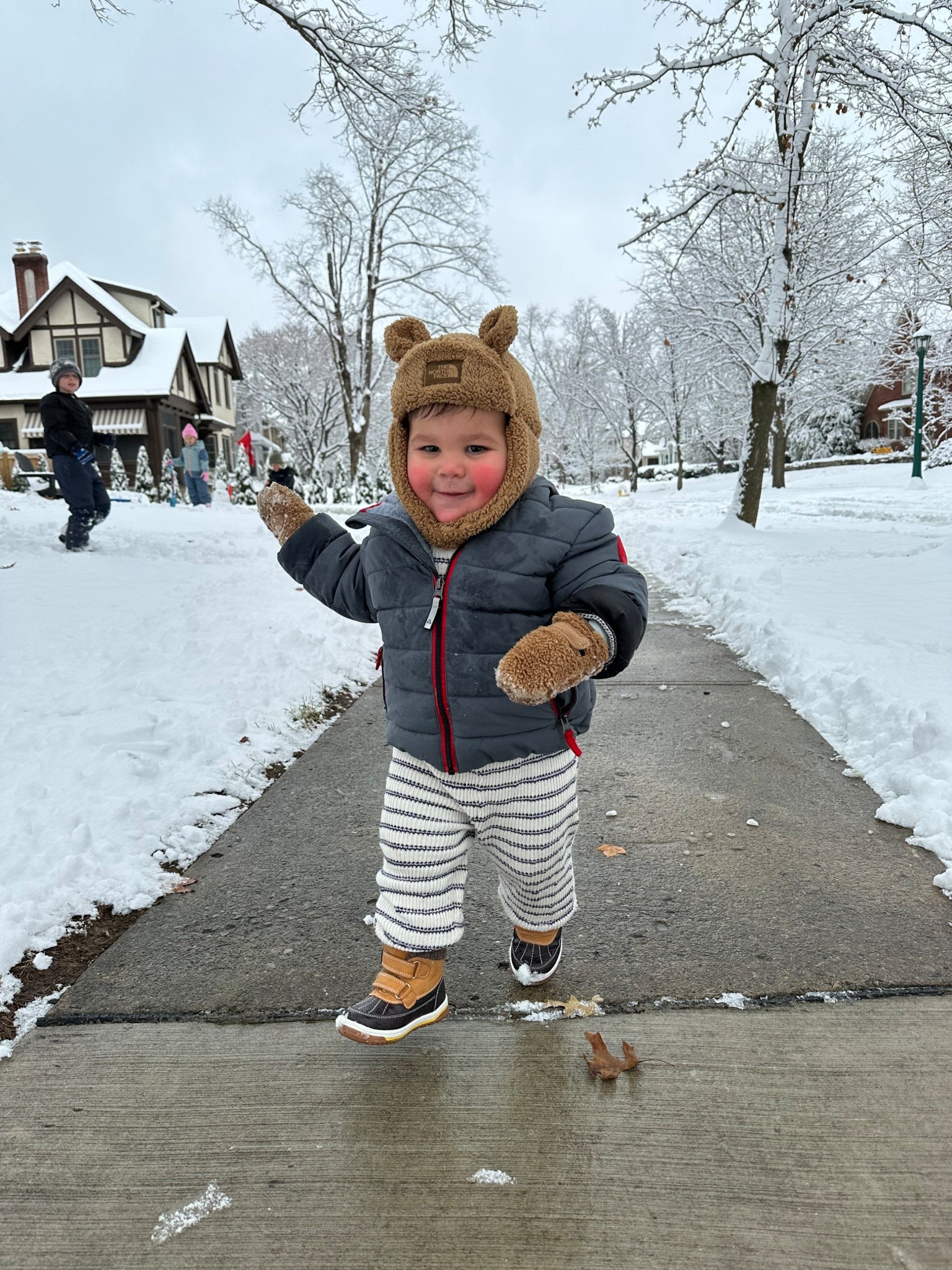 Toddler snow outfit (minus the appropriate pants 😂)! Jacket not linked, from Costco and size 2T! 

#LTKSeasonal #LTKBaby #LTKHoliday
