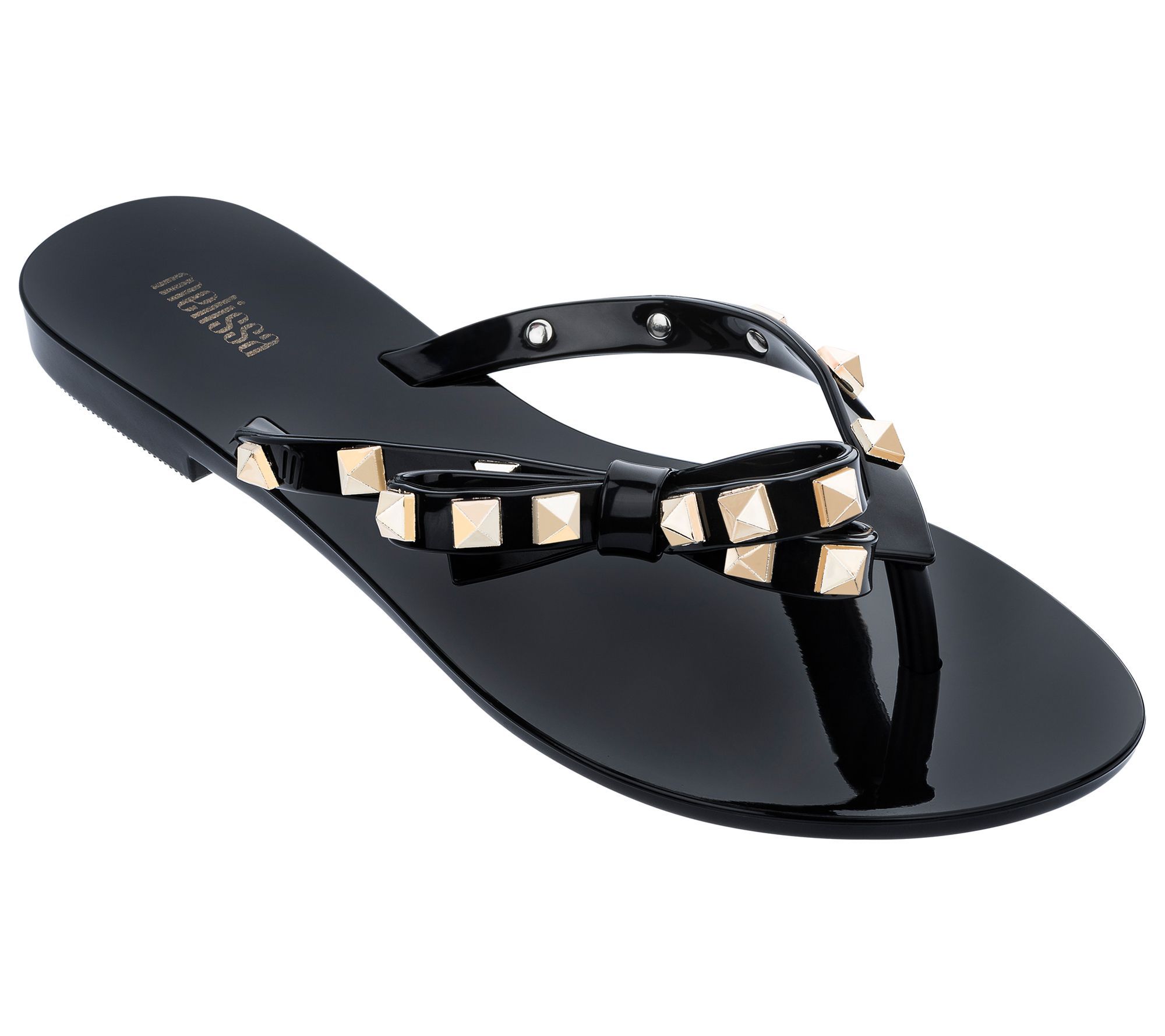 Melissa Thong Sandals with Bow - Harmonic Studs | QVC