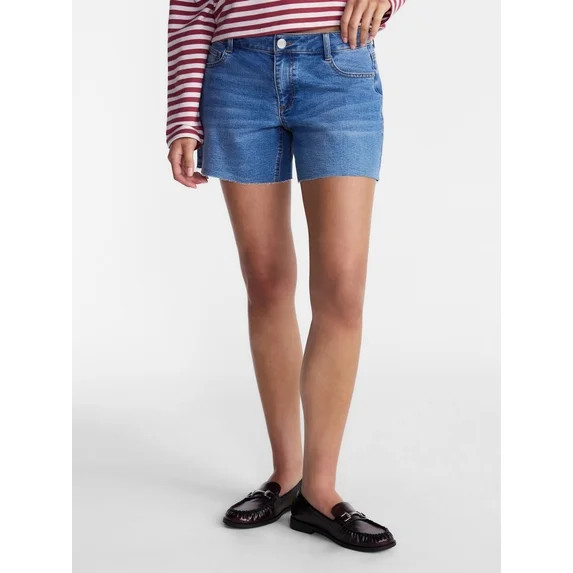 No Boundaries Relaxed Fit Shorts, 5" Inseam, Women's 00-20 | Walmart (US)