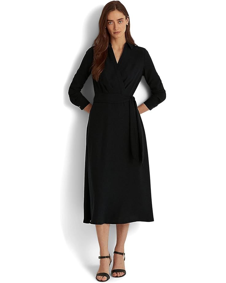 LAUREN Ralph Lauren Long Sleeve Day Dress | Zappos