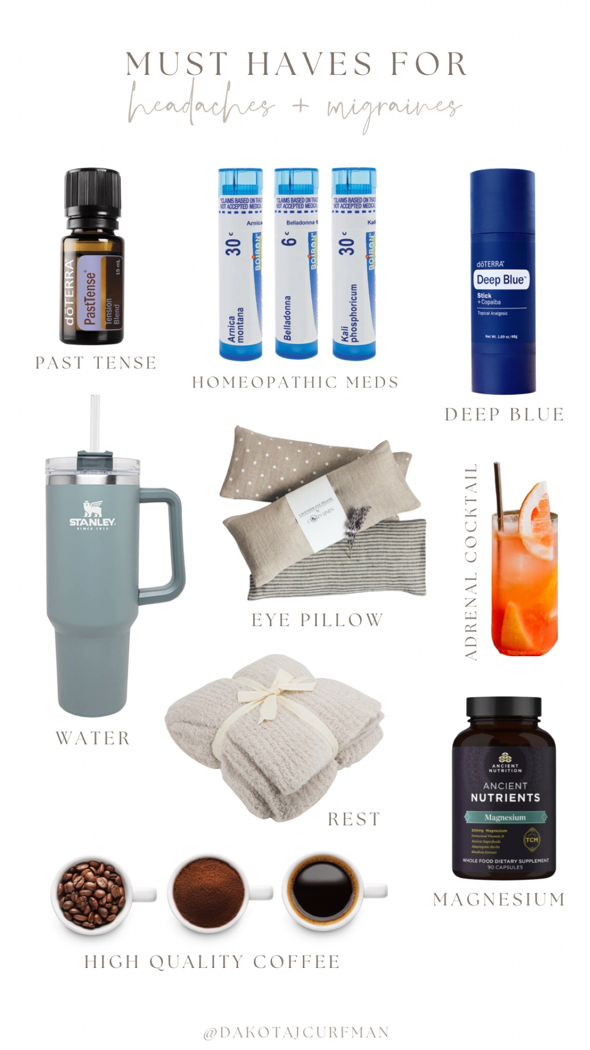 Lately with all the stress and craziness I’ve been getting headaches and migraines more frequently. Here are my absolute must haves for when one hits! 

Head to my Instagram for the doTerra links! The coffee I prefer is Purity (wouldn’t let me link!) I also have adrenal cocktail recipes on my IG!

#LTKSeasonal #LTKhome #LTKfamily