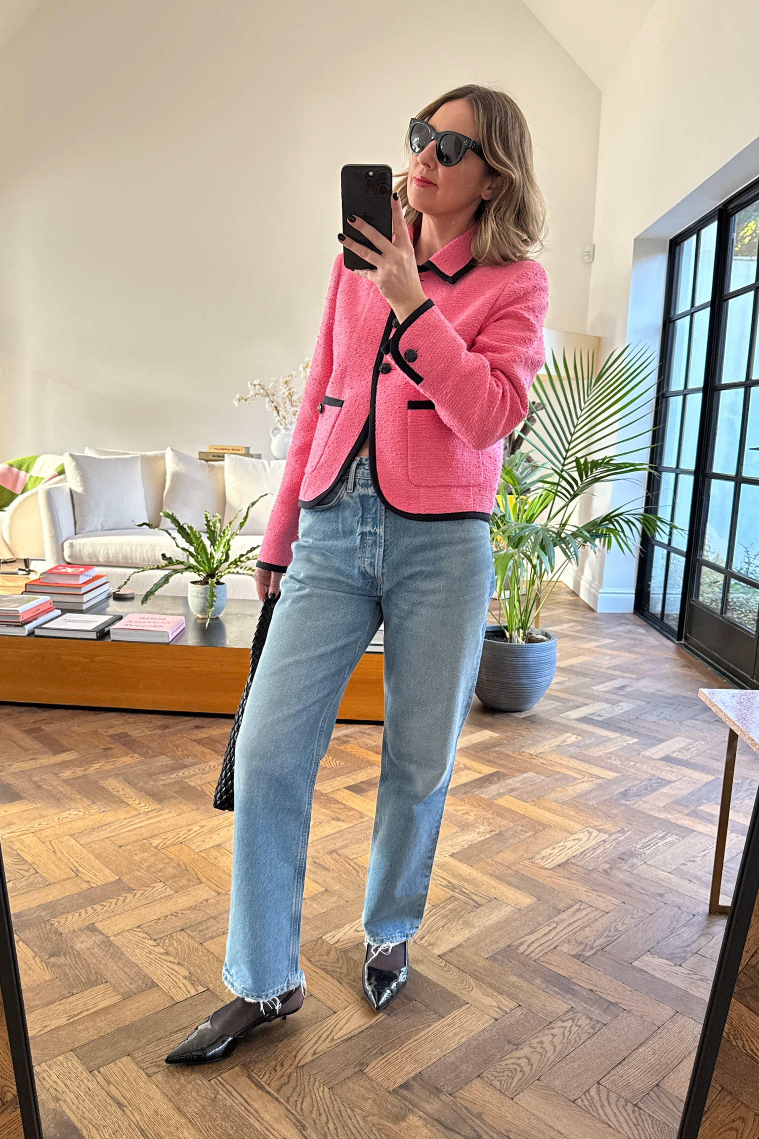 Pink Jacket of dreams I wear a uk 12 

ME+EM | Chanel style jacket | Agolde Jeans | Chanel Shoes 

#LTKstyletip #LTKeurope #LTKuk