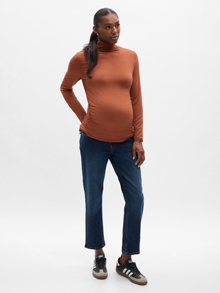 Maternity LENZING™ ECOVERO™ Turtleneck T-Shirt | Gap (US)