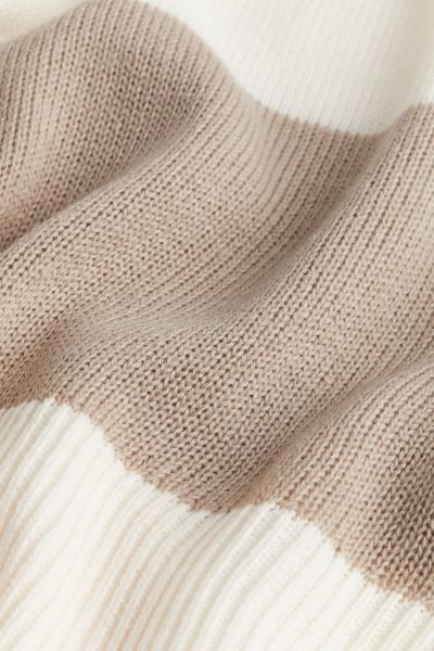 Sweater - Light beige/striped - Ladies | H&M US | H&M (US + CA)
