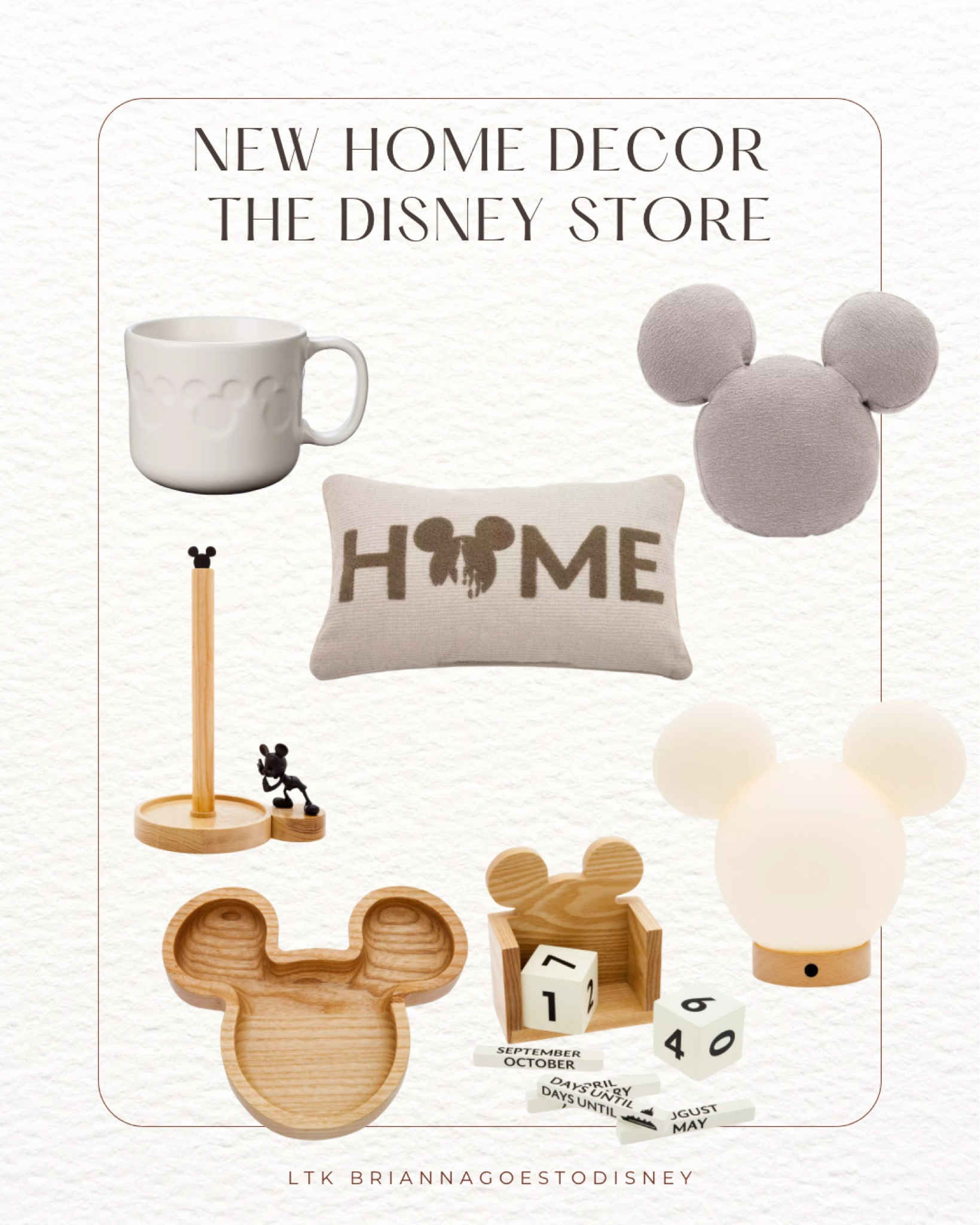 New Home Decor @ the Disney Store ✨

Mickey Mouse paper towel holder, Mickey Mouse icon lamp, icon trinket tray, Mickey Mouse icon throw pillow, “home” throw pillow, icon collection mug, icon countdown calendar.

#LTKHome