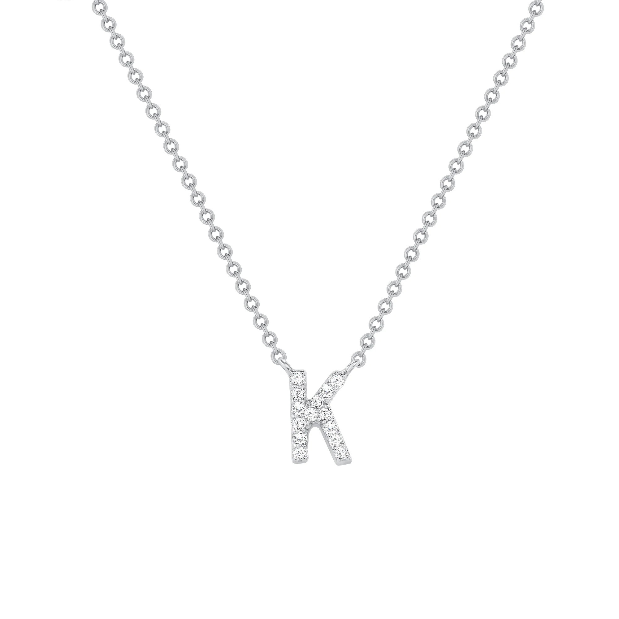Small Diamond Initial Necklace | Happy Jewelers