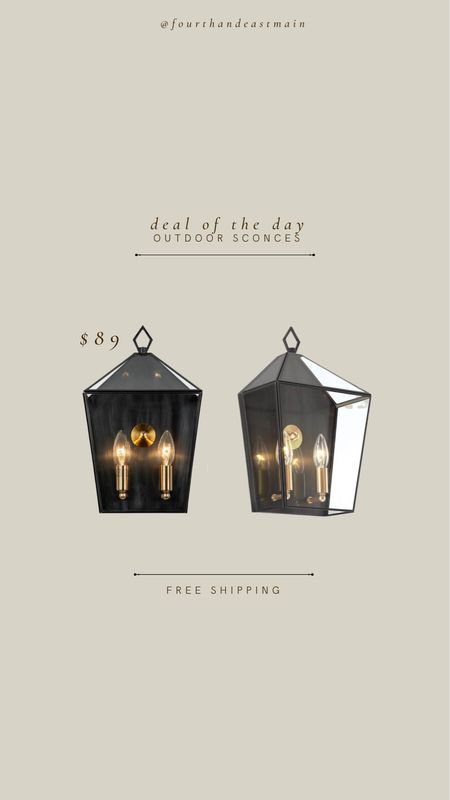 deal of the day // gorgeous outdoor sconces for under $100

#LTKhome