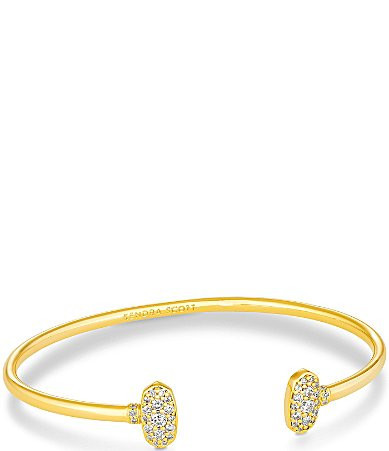 Kendra Scott Grayson Crystal Cuff Bracelet - Gold/Crystal | Dillard's