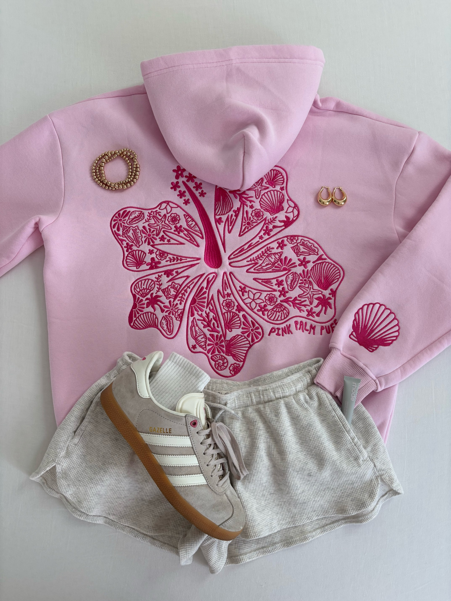 Hoodie is from pink palm puff!!