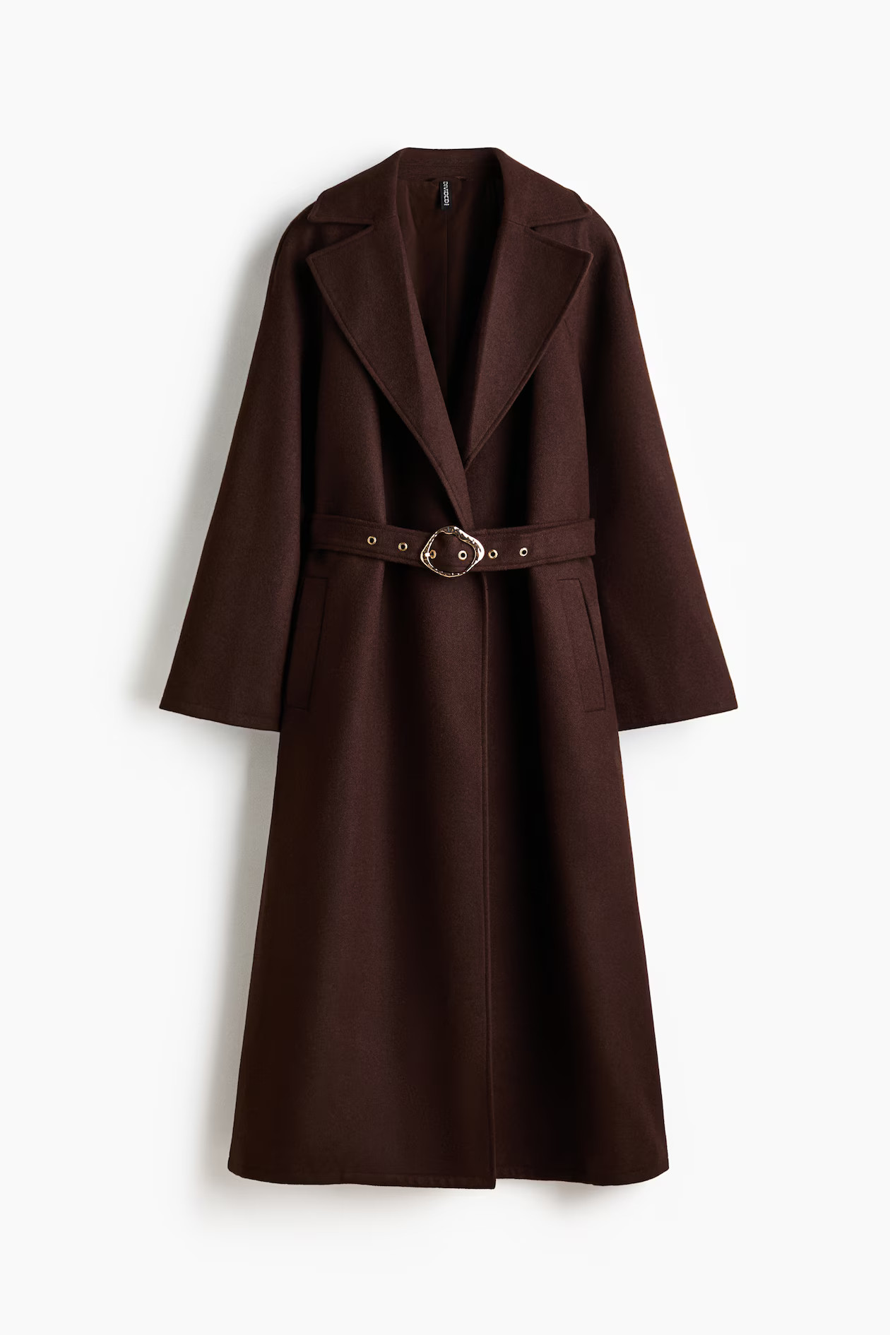 Belted Maxi Coat - Dark brown - Ladies | H&M US | H&M (US + CA)