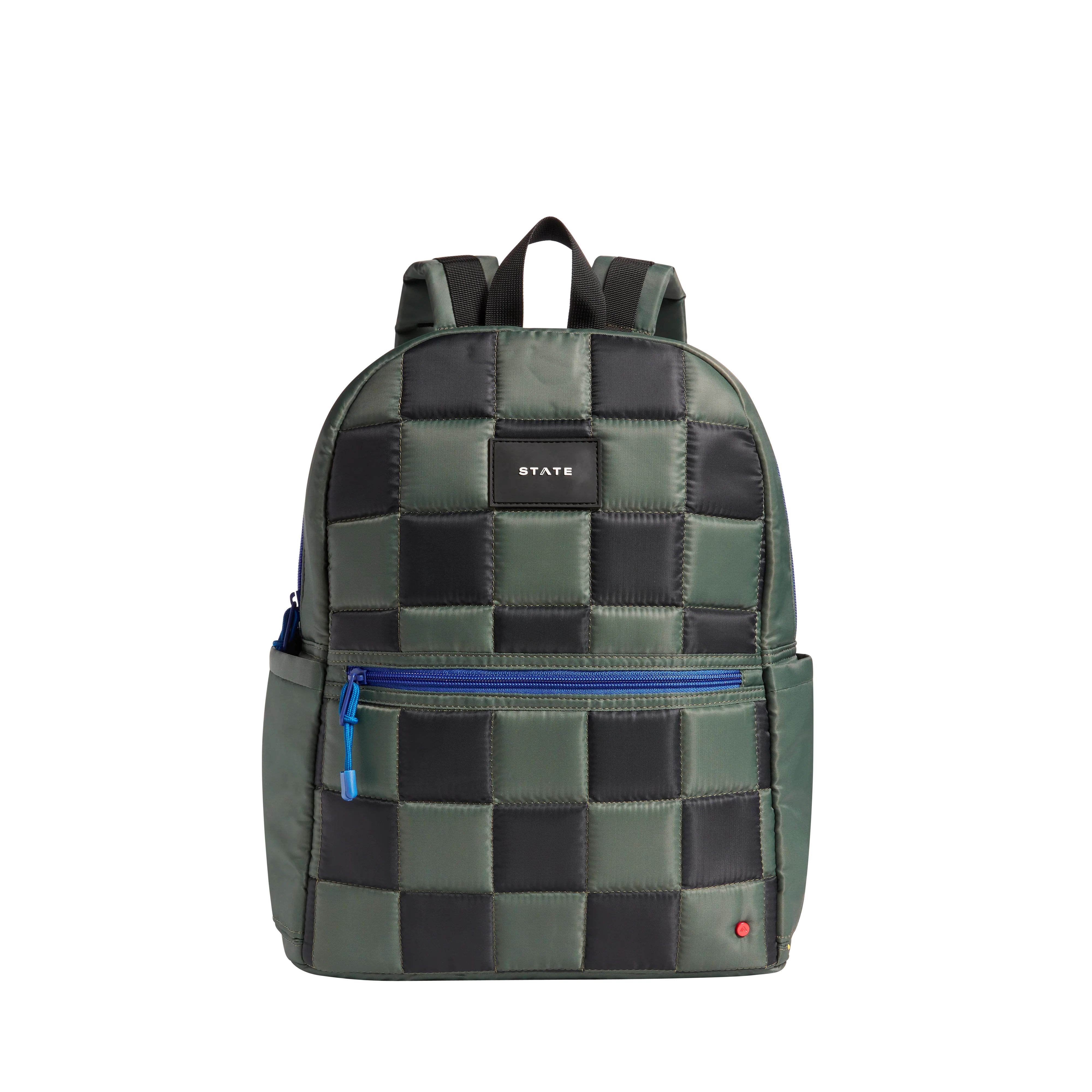 STATE Bags | Kane Kids Double Pocket Backpack Nylon Puffer Checkerboard | STATE Bags