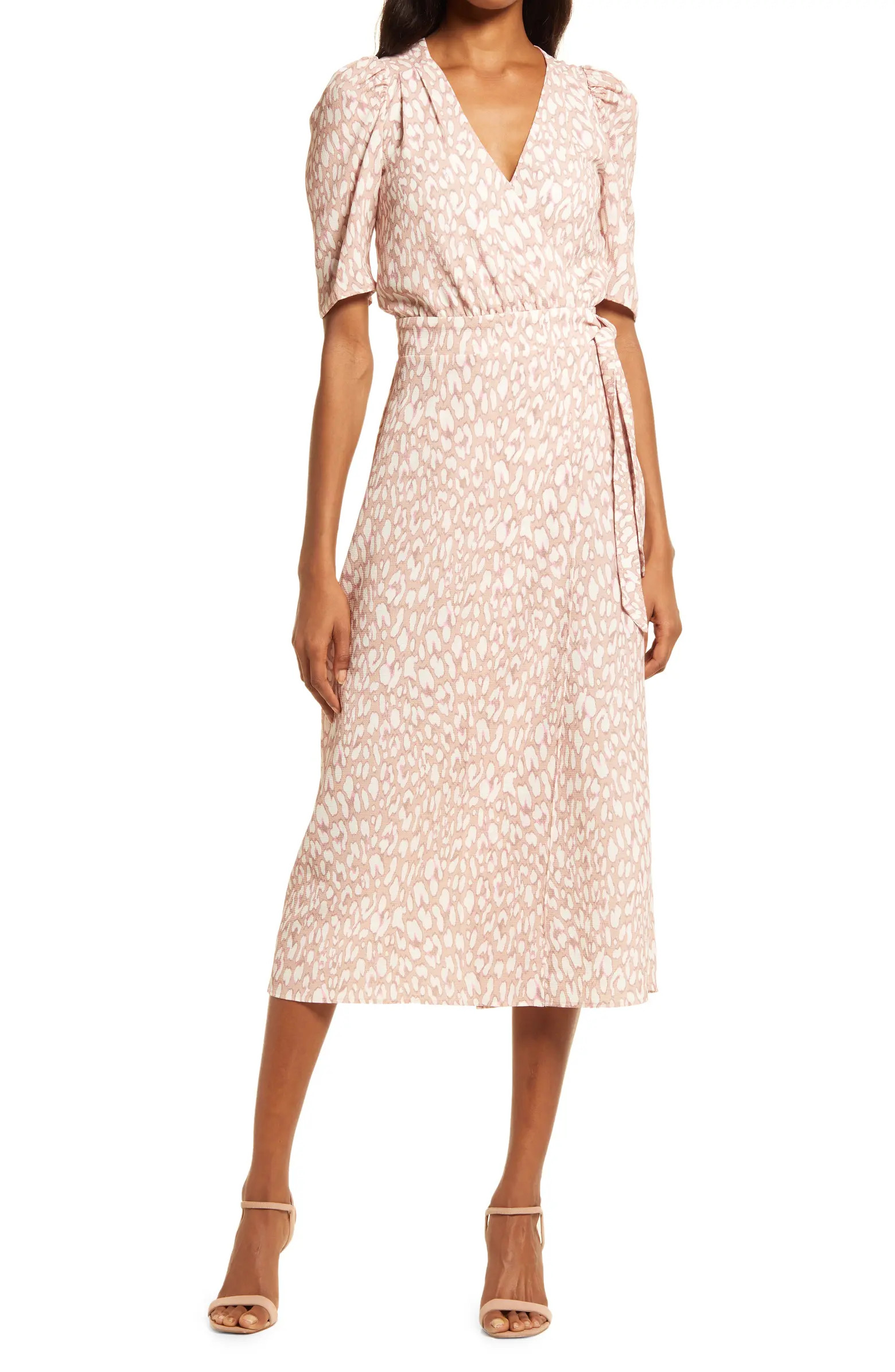 Fourteenth Place Olive Belted Midi Dress | Nordstrom | Nordstrom