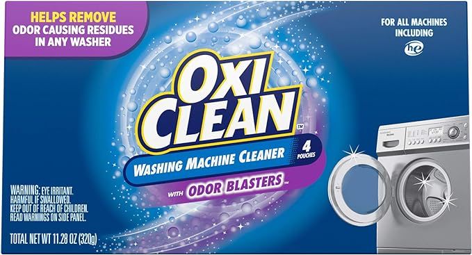OxiClean Washing Machine Cleaner with Odor Blasters, 4 Count | Amazon (US)